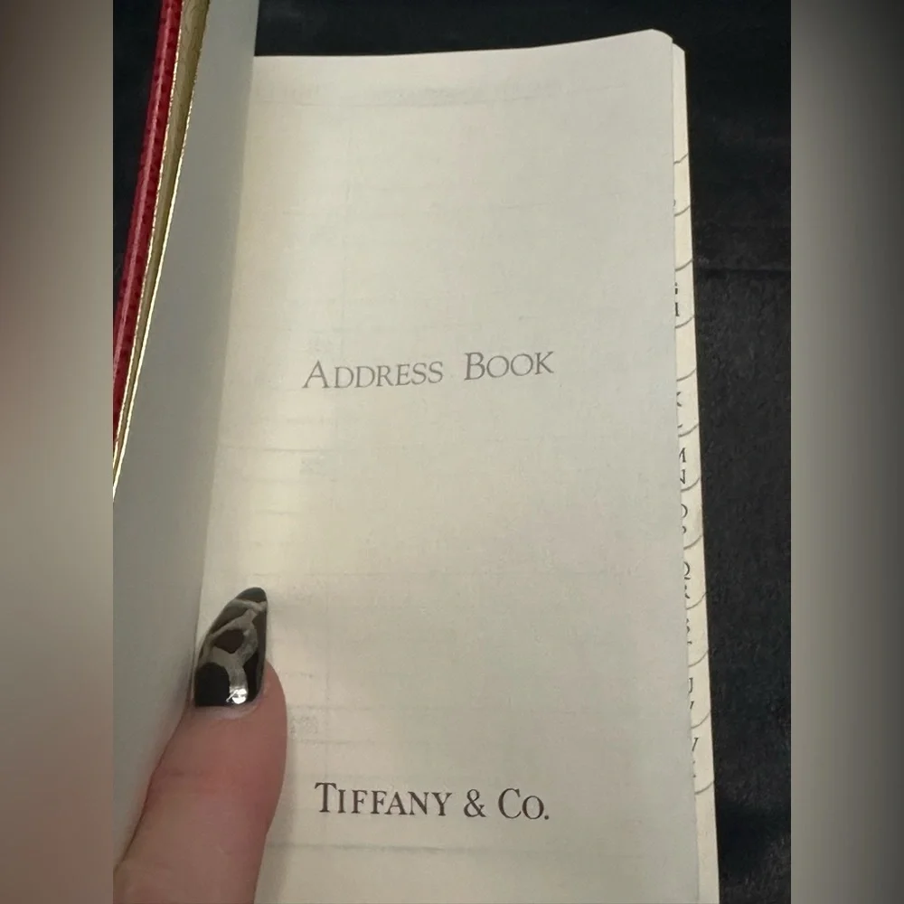 Tiffany & Co. Leather Address Book w/box NWOT​​